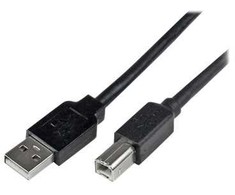 Kabelis USB StarTech USB-A - USB-B 20 m Juodas (USB2HAB65AC)
