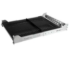 StarTech.com 2U ventiliuojama stumdoma serverio lentyna su kabelių tvarkymo laikikliu – 27,7–31,6 col. reguliuojamo montavimo gylio – 50 svarų – 19 colių serverio dėklo lentyna įrangos lentynai – 24 col. gylio, reguliuojamo aukščio lentyna, plieninė, juoda, sidabrinė, 8,2kg