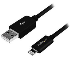 USB kabelis StarTech USB-A - Žaibas 3 m Juodas (USBLT3MB)
