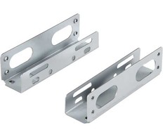 StarTech.com 3,5 colio universalus kietojo disko tvirtinimo laikiklio adapteris 5,25 colio skyriui, 13,3 cm (5,25 colio), atminties įrenginio dėklas, sidabrinis, 3,5 colio, metalinis, 22 mm