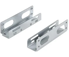 StarTech.com 3,5 colio universalus kietojo disko tvirtinimo laikiklio adapteris 5,25 colio skyriui, 13,3 cm (5,25 colio), atminties įrenginio dėklas, sidabrinis, 3,5 colio, metalinis, 22 mm