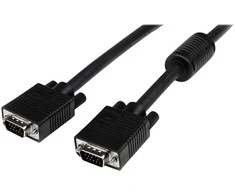 StarTech.com 5 m bendraašis didelės raiškos monitoriaus VGA vaizdo kabelis - HD15 į HD15 M/M, 5 m, VGA (D-Sub), VGA (D-Sub), kištukas, kištukas, juodas