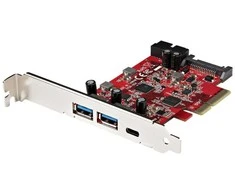 PCI kortelė Startech PEXUSB312A1C1H