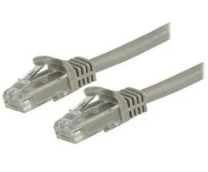StarTech.com 5 m CAT6 Ethernet kabelis - pilkas CAT 6 gigabito Ethernet laidas - 650MHz 100W PoE RJ45 UTP tinklo / jungiamasis laidas be užsegimo su įtempimo mažinimu. Testuotas Fluke / Laidai sertifikuoti UL / TIA, 5 m, Cat6, U/UTP (UTP), RJ-45, RJ-45, pilkas