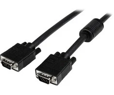 StarTech.com 5 m bendraašis didelės raiškos monitoriaus VGA vaizdo kabelis - HD15 į HD15 M/M, 5 m, VGA (D-Sub), VGA (D-Sub), kištukas, kištukas, juodas