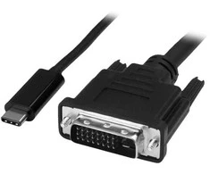 USB kabelis StarTech USB-C - DVI-D 2 m Juodas (CDP2DIMM2MB)