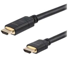 StarTech.com 20 m (66 pėdų) aktyvus HDMI kabelis – 4K didelės spartos HDMI kabelis su Ethernet – CL2, skirtas montuoti sienoje – 4K 30 Hz vaizdas – HDMI 1.4 laidas – HDMI monitoriui, projektoriui, televizoriui, ekranui, 20 m, HDMI A tipo (standartinis), HDMI A tipo (standartinis), 3D, garso grąžinimo kanalas (ARC), juodas