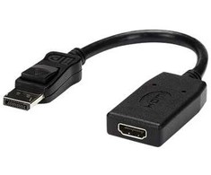 StarTech.com „DisplayPort“ į HDMI adapteris – DP į HDMI adapteris / vaizdo keitiklis – 1080p – VESA sertifikuotas – DP į HDMI monitoriaus / ekrano / projektoriaus adapterio adapteris – pasyvus – fiksuojamas DP jungtis, 0,24 m, HDMI A tipo (standartinis), „DisplayPort“, lizdas, kištukas, tiesus