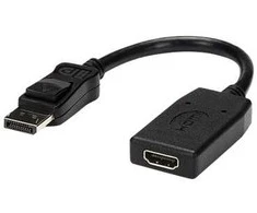 StarTech.com „DisplayPort“ į HDMI adapteris – DP į HDMI adapteris / vaizdo keitiklis – 1080p – VESA sertifikuotas – DP į HDMI monitoriaus / ekrano / projektoriaus adapterio adapteris – pasyvus – fiksuojamas DP jungtis, 0,24 m, HDMI A tipo (standartinis), „DisplayPort“, lizdas, kištukas, tiesus