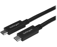 StarTech.com USB-C kabelis – M/M – 1 m (3 pėdos) – USB 3.1 (10 Gbps) – sertifikuotas USB-IF, 1 m, USB C, USB C, USB 3.2 Gen 2 (3.1 Gen 2), kištukas/kištukas, juodas