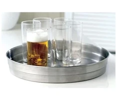 Steel Function Serviravimo padėklas Ø32 cm su borteliu, nerūdijantis plienas, vnt.