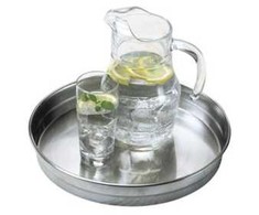 Steel Function Serviravimo padėklas Ø32 cm su borteliu, nerūdijantis plienas, vnt.
