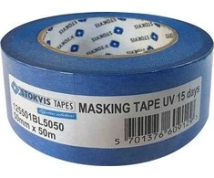 Stokvis Maskavimo juosta lauko sąlygoms, mėlyna, UV, 50 mm x 50 m