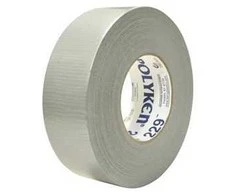Stokvis Drobės juosta 229 48 mm, polikeninė, sidabrinė, 55 m