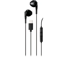 Ausinės STREETZ , 3-mygtukai, USB-C, juodos/ C210-BLK / 6612040