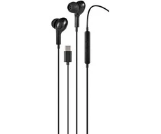 C220 į ausis įdedamos ausinės STREETZ, 3-mygtukai, USB-C, juodos / C220-BLK / 6612109