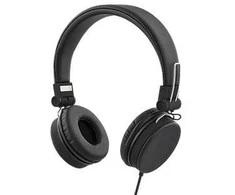 STREETZ ausinės su mikrofonu , 1 mygtukas, 1,5 m, juodos HL-W200
