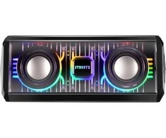 Permatoma bluetooth kolonėlė STREETZ su TWS ir LED šviesos efektais / 6612078 / S310-BLK