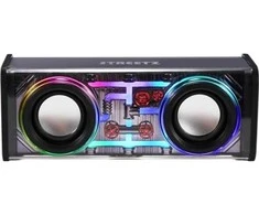 Permatoma bluetooth kolonėlė STREETZ su TWS ir LED šviesos efektais, 10W / 6612079 / S320-BLK
