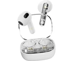 Ausinės į ausis STREETZ, permatomos, baltos / T150-WHT/ 6612031