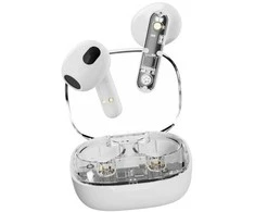 Ausinės į ausis STREETZ, permatomos, baltos / T150-WHT/ 6612031