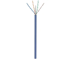 Maitinimo kabelis U/UTP Goobay 4 x 2 x 0,25 mm² CAT 6A Mėlynas 100 m