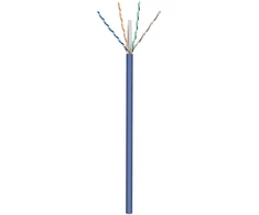 Maitinimo kabelis U/UTP Goobay 4 x 2 x 0,25 mm² CAT 6A Mėlynas 100 m