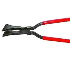 Stubai tiesios siūlių replės 80 mm - PVC su pradurta jungtimi