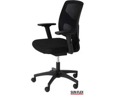 Sunflex Biuro kėdė SUN-FLEX OFFICECHAIR su tinkeliu, juoda
