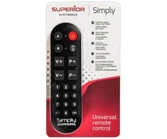 Superior Electronics PAPRASTAS SKAITMENINIS UNIVERSALUS NUOTOLINIO VALDYMO PULTAS SU DIDELIAIS MYGTUKAIS IR SKAITMENŲ LAUKELIAIS