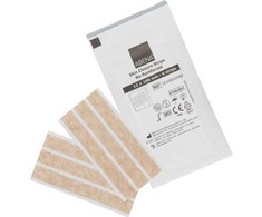 ABENA pleistras 100x12 mm, rudas, 2 lakštai po 3 juosteles, be latekso, sterilus