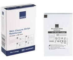 Sutūrinė juosta ABENA 50x12 mm balta, armuota, 3 juostelės, be latekso, sterili