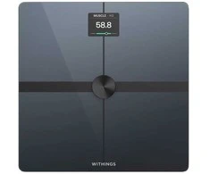 Withings Body Smart, Elektroninės asmeninės svarstyklės, 200 kg, 50 g, Juoda, 5kg, kg, lb, ST