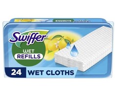 Swiffer Šiukšlių semtuvėlių papildymai, 24 vnt., drėgni su citrusinių vaisių kvapu
