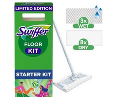 Swiffer Dulkių rinkinys 1 valymo šluostė + 8 sausos šluostės + 3 drėgnos šluostės Šokdami šalinkite dulkes
