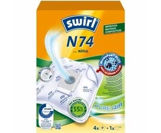 Swirl® Dulkių siurblio maišeliai N74 OBS 3x4 vnt.