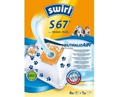 Swirl® Dulkių siurblio maišeliai S67 OBS 3x4 vnt.