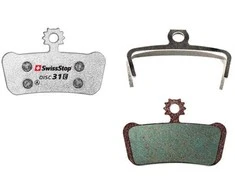 SWISSSTOP diskinių stabdžių kaladėlės: Disc 31 E, Avid XO Trail, Eliksyras 9 Trail, Eliksyras 7 Trail, SRAM G2 Ultimate, G2 RSC, Guide Ultimate, Guide RSC, Guide RS, Guide R,