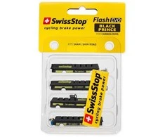 SWISSSTOP ratlankio stabdžių kaladėlių įdėklai „Flash EVO Juodas Prince“ anglies pluošto, skirti ratlankiams, skirti SRAM/Shimano ir „Campagnolo“ su tvirtinimo varžtu, plento stabdžiai, birūs: ne,