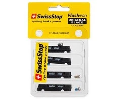 SWISSSTOP ratlankio stabdžių kaladėlių įdėklai FlashPro Original Juodas aliuminio ratlankiams, skirtiems SRAM/Shimano plus Campagnolo su...
