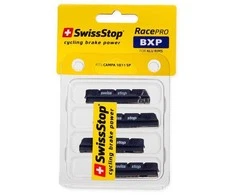 SWISSSTOP ratlankio stabdžių kaladėlių įdėklai RacePro BXP Campagnolo aliumininiams ratlankiams, Campagnolo plento stabdžiai, birūs: ne, violetinė/mėlyna, BXP mišinys