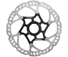 SWISSSTOP Rotor Catalyst CenterLock 203 mm Dviejų dalių konstrukcija – 7075-T6 aliuminio voras ir SUS410 nerūdijančio plieno stabdžiai
