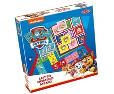 „Tactic PAW Patrol“ 3 viename: Memo, Lotto, Domino, 4 metai