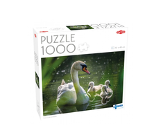 Dėlionė Tactical Tactic Puzzle Lovers Swan on Lake with Babies 1000 pcs puzzle