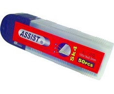 Tajima Trading Aps Peilio ašmenų lūžimo pagalbinė priemonė 18 mm, 50 vnt. pakuotėje
