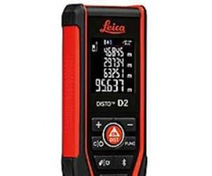 Tajima Trading Aps Leica Disto D2 atstumo matuoklis - raudonas lazeris 150 m su NFC technologija
