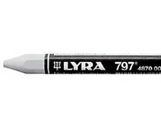 Tajima Trading Aps Kreidelė žymėjimui Lyra Profi, Ø12cm, baltos spalvos