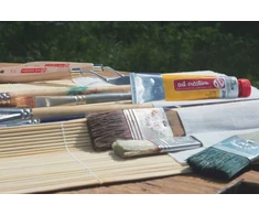 Artequipment Talens Art Creation Oil &amp; acrylic brush set hog bristle | 10 brushes