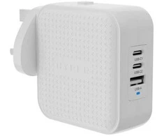 Targus Hyper – HyperJuice 70W USB-C GaN kelioninis įkroviklis (3C+1A) – Baltas