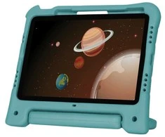 Targus Kid's antimikrobinis dėklas | Planšetės byla | Skirta iPad Air 11 colių (M2), iPad 10,9 colių (10 gen.), iPad Air 10,9 colių (5 ir 4 gen.) ir iPad Pro 11 colių (4, 3, 2 ir 1 gen.) | žalsvai mėlyna